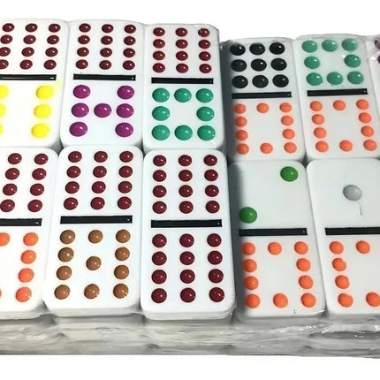 Domino Chancho 12 Juego Dominó Caja Metálica 91 Piezas Color