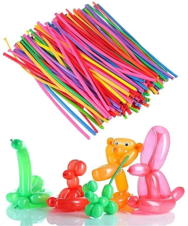 100 X Globo Largo N260 Liso Para Hacer Figuras Globoflexia