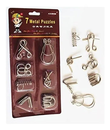 7 Juegos De Ingenio Metálico Iq Destreza . Juego De Mesa