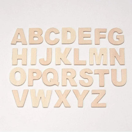 Abecedario De Madera 130 Letras Aprendizaje Didáctico Juego