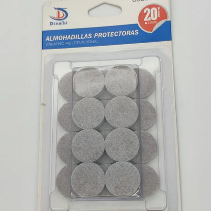 20 X Almohadilla Protectora Para Muebles Sillas Base 22mm
