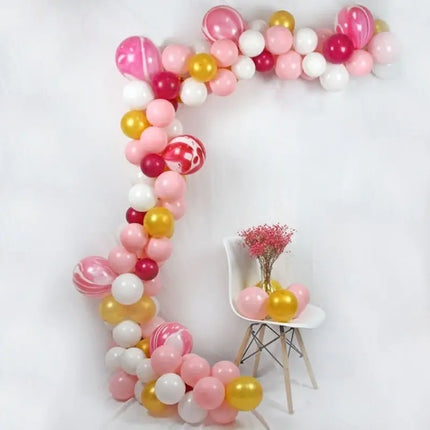 2 X Cinta Para Armar Arcos De Globos + 200 Puntos Gel Adhesiva