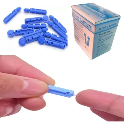 Lancetas Caja X 100 Unidad , Lanceta Estéril Glicemia Diabetes