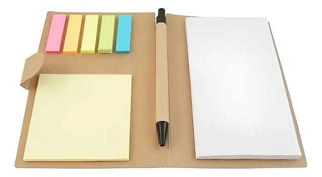 Libreta Memo Set Ecológica Grande 10x15cm + Lápiz Ecológico