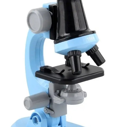Kit Microscopio Compuesto Con Luz 100x A 450x + Accesorios