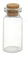 48 Botellitas Vidrio Con Corcho, Souvenir, Recuerdo 4 X 2cms