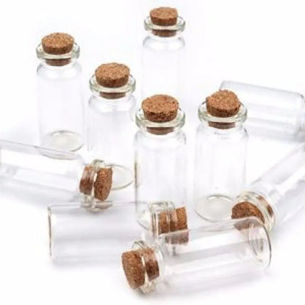 Botellitas Vidrio Con Corcho, Souvenir, Recuerdo 5 X 2cms