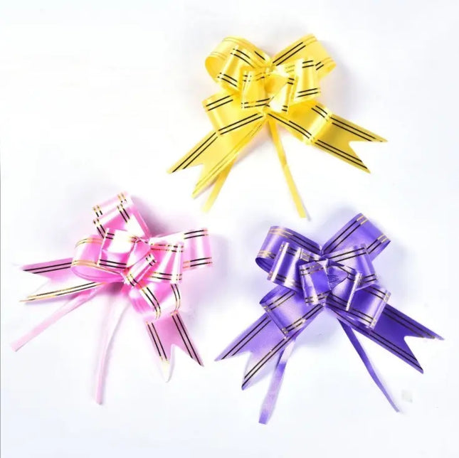 Pack 200 Cintas De Regalo Mágica Lazo 26*1.5cm Color Surtido