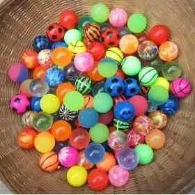 100 Pelotas Saltarinas Surtidas 25mm Para Maquina Monedas