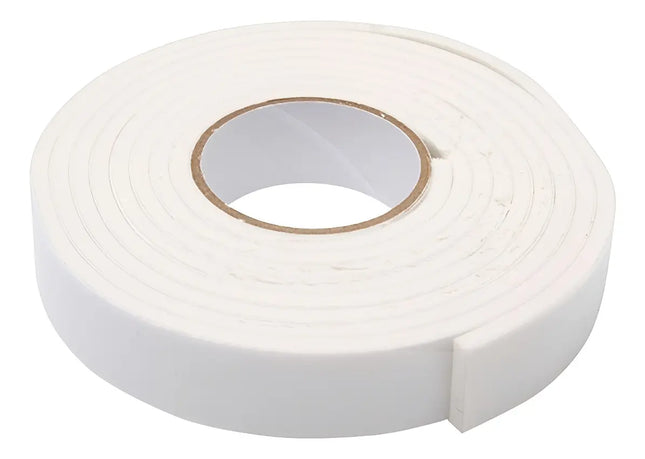 Cinta Doble Contacto Faz, Foam Espuma 18mm X 4mts Blanco / Liso