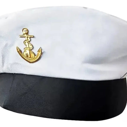 Gorro Sombrero Marinero Disfraz Adulto, Popeye Blanco
