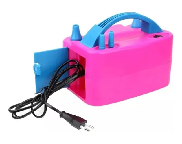 Electrónic baloon pump inflador eléctrico globos doble boquilla maquina para inflar globos