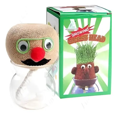Muñeco Pelo De Pasto, Juguete Educativo, Cesped, Oficina