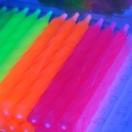 24 Velas De Cumpleaños Color Flúor Neón Fiestas Flúor
