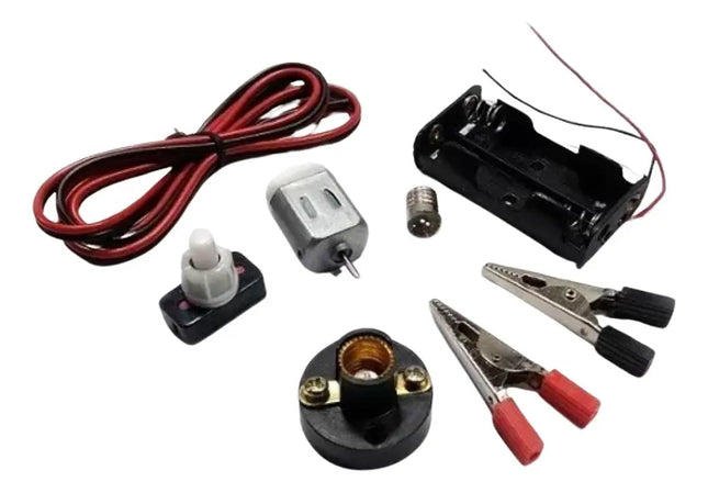 Kit Circuito Eléctrico Escolar 8 Piezas, Proyecto Eléctrico