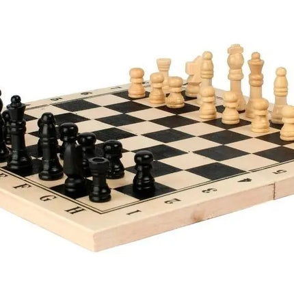 Ajedrez De Madera Xl 34 X 34cms. Plegable. Regalo Ideal