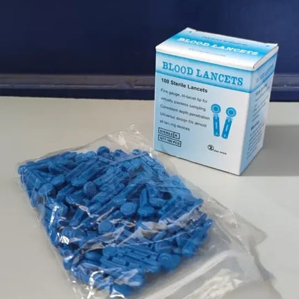 Lancetas Caja X 100 Unidad , Lanceta Estéril Glicemia Diabetes