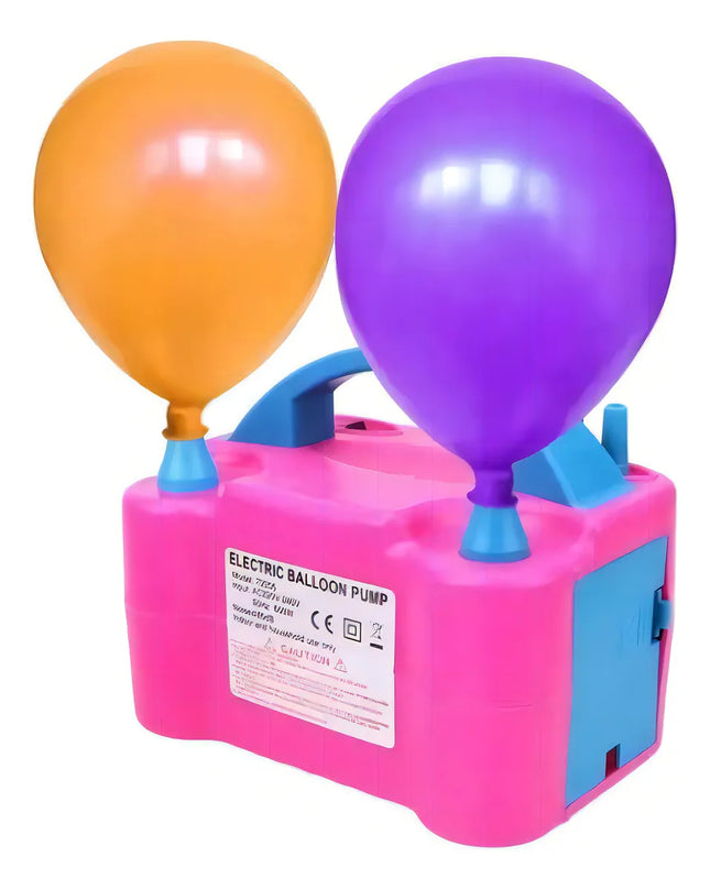 Electrónic baloon pump inflador eléctrico globos doble boquilla maquina para inflar globos