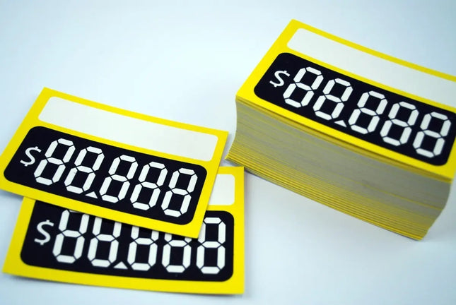 100 Etiquetas De Cartón Para Poner Precios 4.5x6.5cms