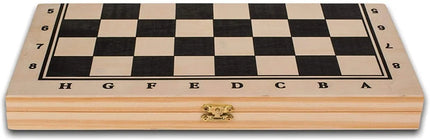 Ajedrez De Madera Xl 34 X 34cms. Plegable. Regalo Ideal