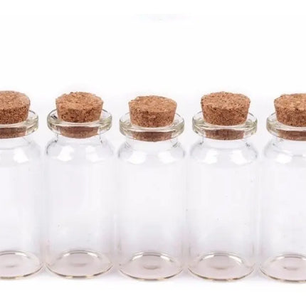 Botellitas Vidrio Con Corcho, Souvenir, Recuerdo 5 X 2cms