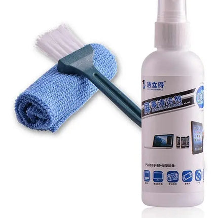 Kit Limpiador De Pantalla Lcd Y Teclado De Pc Spray + Paño
