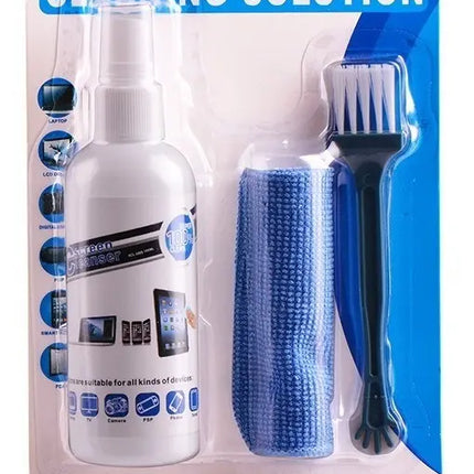 Kit Limpiador De Pantalla Lcd Y Teclado De Pc Spray + Paño