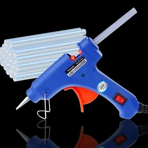 Pistola Eléctrica De Silicona (barra 7 Mm) 20w + 8 Barras