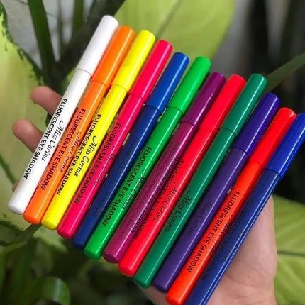 Pack 6 Lápices Delineador De Ojos Con Efecto Fluor Neon Surtidos