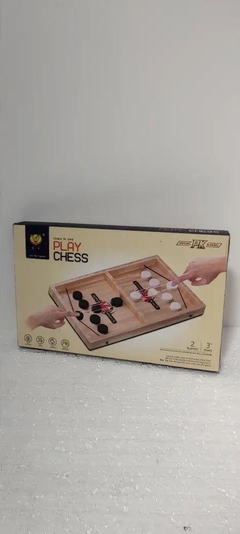 Juego De Mesa Hockey Jokey Lanzador Discos 2 Jugadores #2