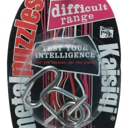 10 X Juego Ingenio Metal, Puzzle 3d Habilidad Y Lógica Iq