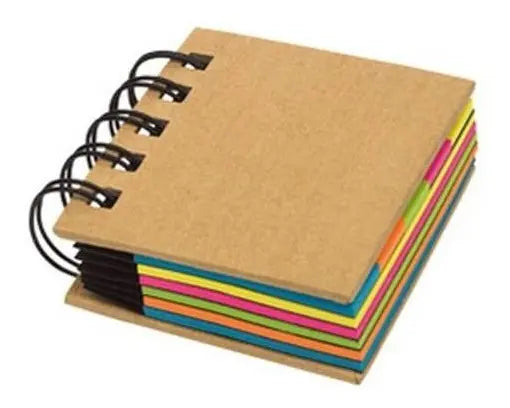 Memo Box Espiral, Papel Memo Adhesivo, Cuadernillo Mensajes