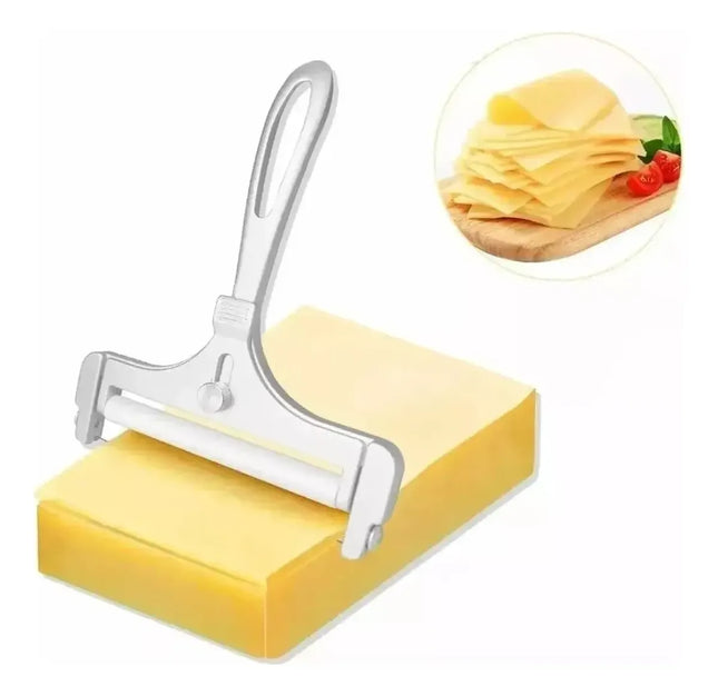 Rebanador Corta Queso Ajustable Aluminio Cortador Mantequilla