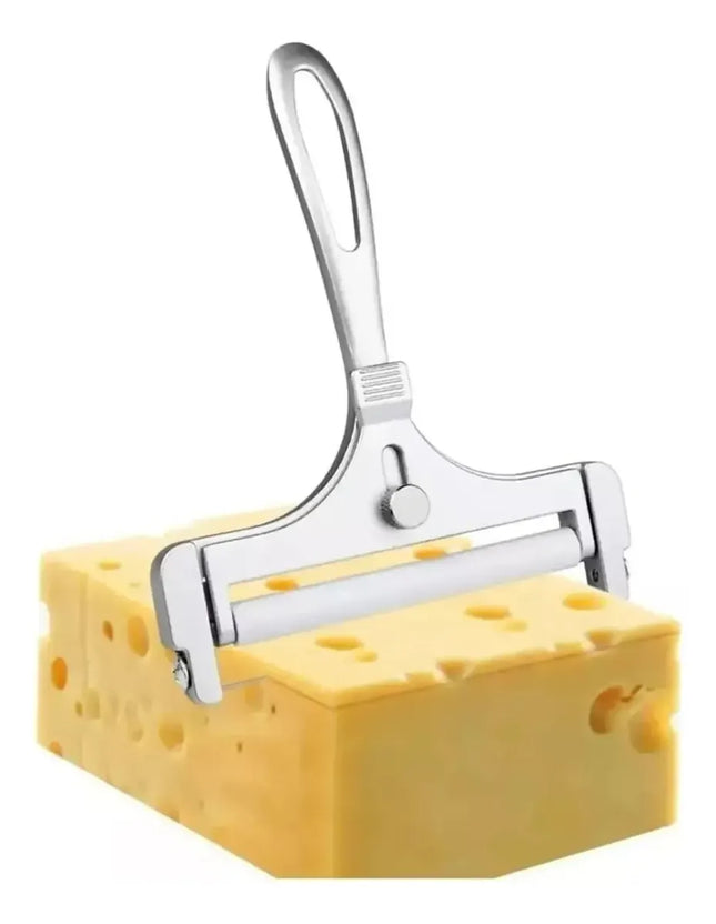 Rebanador Corta Queso Ajustable Aluminio Cortador Mantequilla
