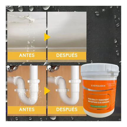 Tapagoteras Sellador Impermeabilizante Líquido 300g + Brocha