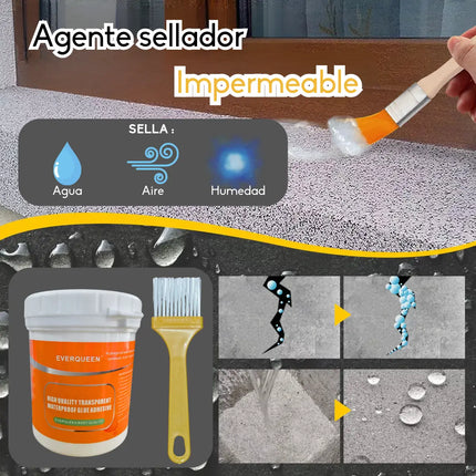 Tapagoteras Sellador Impermeabilizante Líquido 300g + Brocha