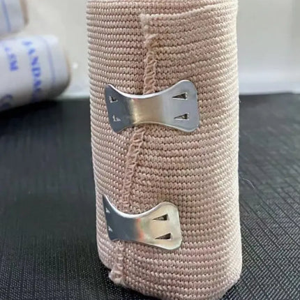 Venda Elástica 5 Cm. X 4.5 Mt Color Piel + Sujetador Piel