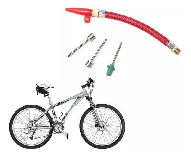 Kit De 5 Piezas Agujas De Inflar Balones Llanta Bici