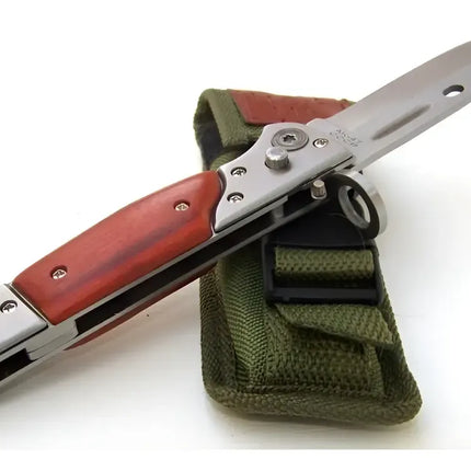 Bayoneta Ak47/cuchillo Puñal Plegable De Bolsillo Automática Verde musgo