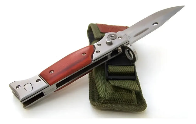 Bayoneta Ak47/cuchillo Puñal Plegable De Bolsillo Automática Verde musgo