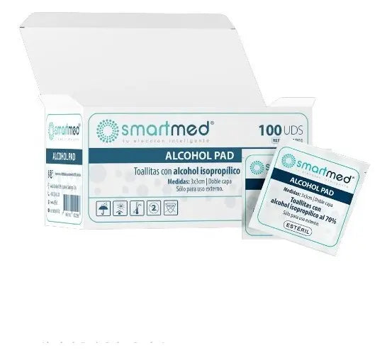 Smartmed Alcohol Pad Caja 100 Ud