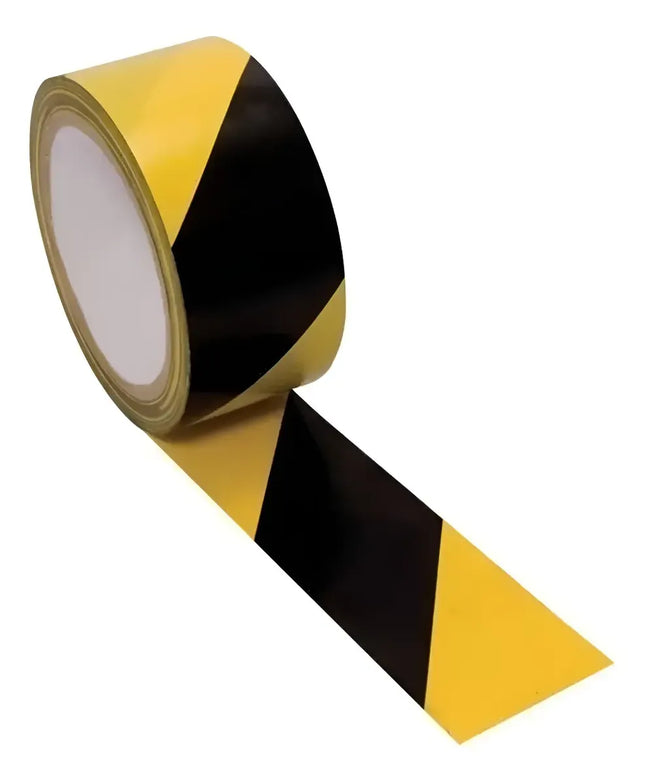 Cinta Peligro Delimitadora Amarilla-negra Adhesiva 30mts X 5cm