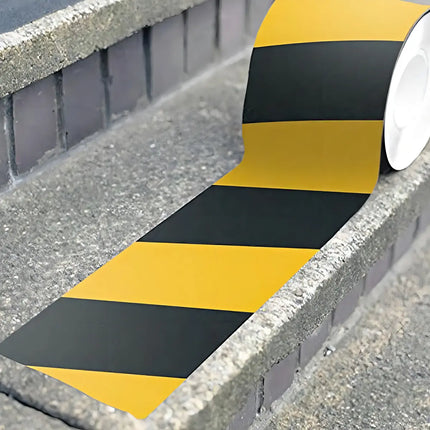 Cinta Antideslizante 50mm X 5mt Bicolor Adhesivo Piso Color Amarillo/negro Rayas