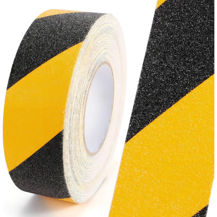 Cinta Antideslizante 50mm X 5mt Bicolor Adhesivo Piso Color Amarillo/negro Rayas