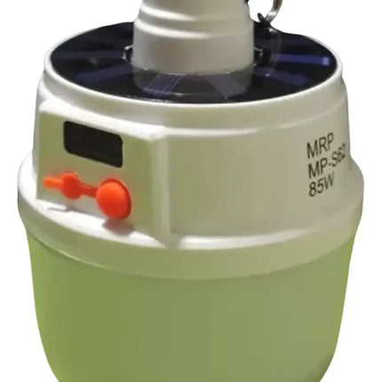 Lampara Ampolleta Led 60watts Recarga Solar Camping Portátil Blanco