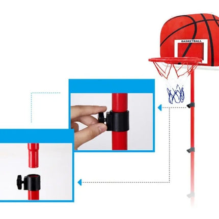 Aro Basketball Ajustable 60-150cms Para Niños + Base + Pelota