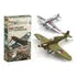 3x Avión De Guerra Hawker Hurricane Aero Modelismo 1:48 4d