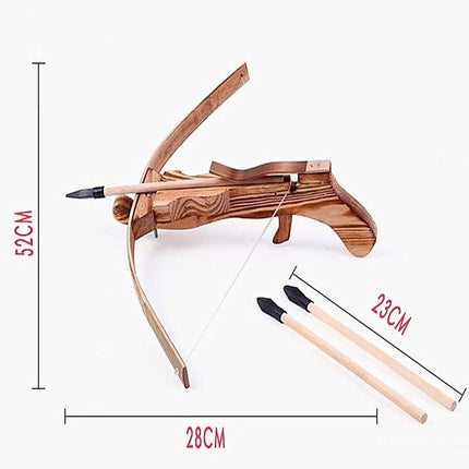 Ballesta De Madera + 3 Flechas Juguete Niño Niña