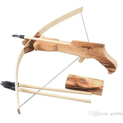 Ballesta De Madera + 3 Flechas Juguete Niño Niña