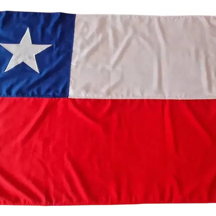 Bandera Chilena 200 X 300cms Tela Trevira Reforzada